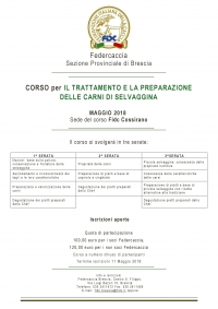 Brescia: Fidc organizza il corso per il trattamento della carne