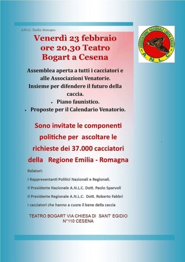 Anlc Emilia Romagna: Assemblea pubblica a Cesena